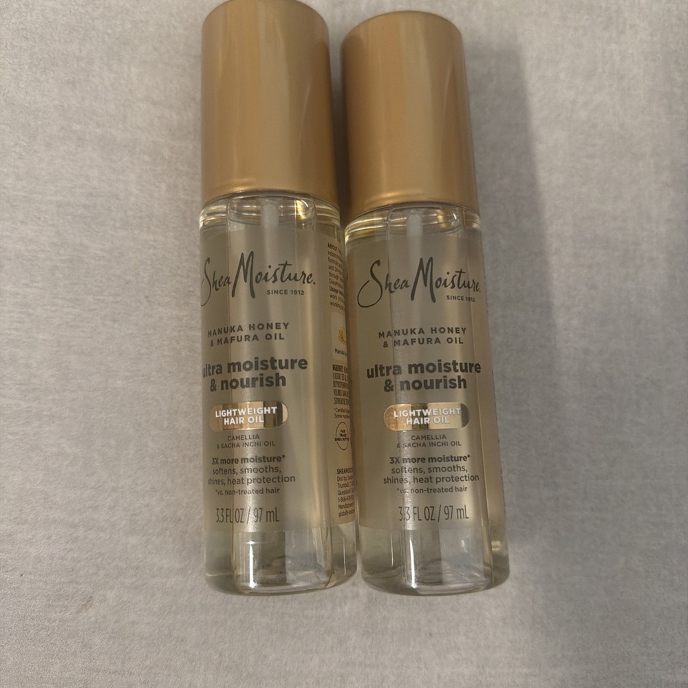 Shea Moisture Manuka Honey & Mafura Oil Lightweight Hair Oil 3.3oz 2 Pack
